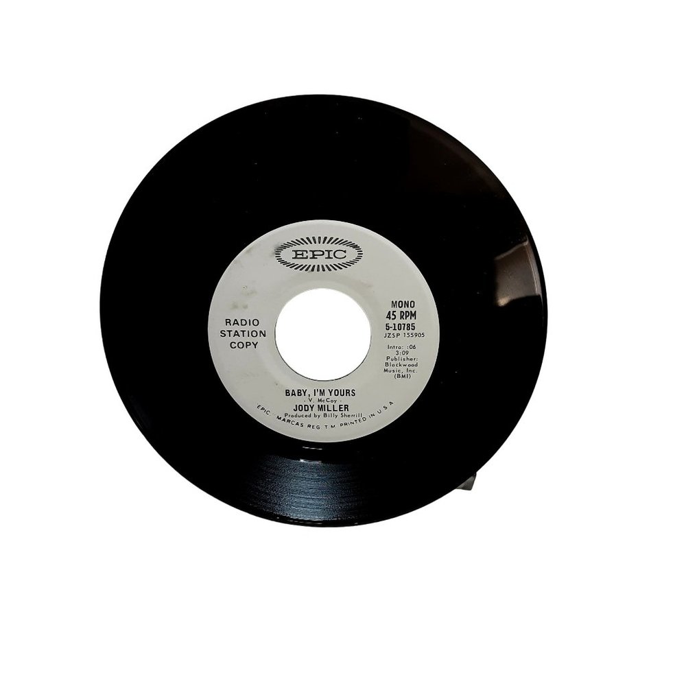 Jody Miller 45 Rpm Record Baby Im Yours Mono Stereo Radio Station Issue 1971